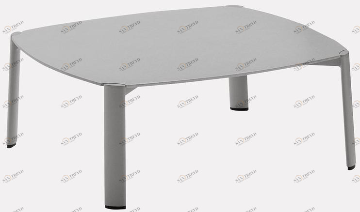 FAST Низкий квадратный алюминиевый садовый столик Bigfoot Bf21