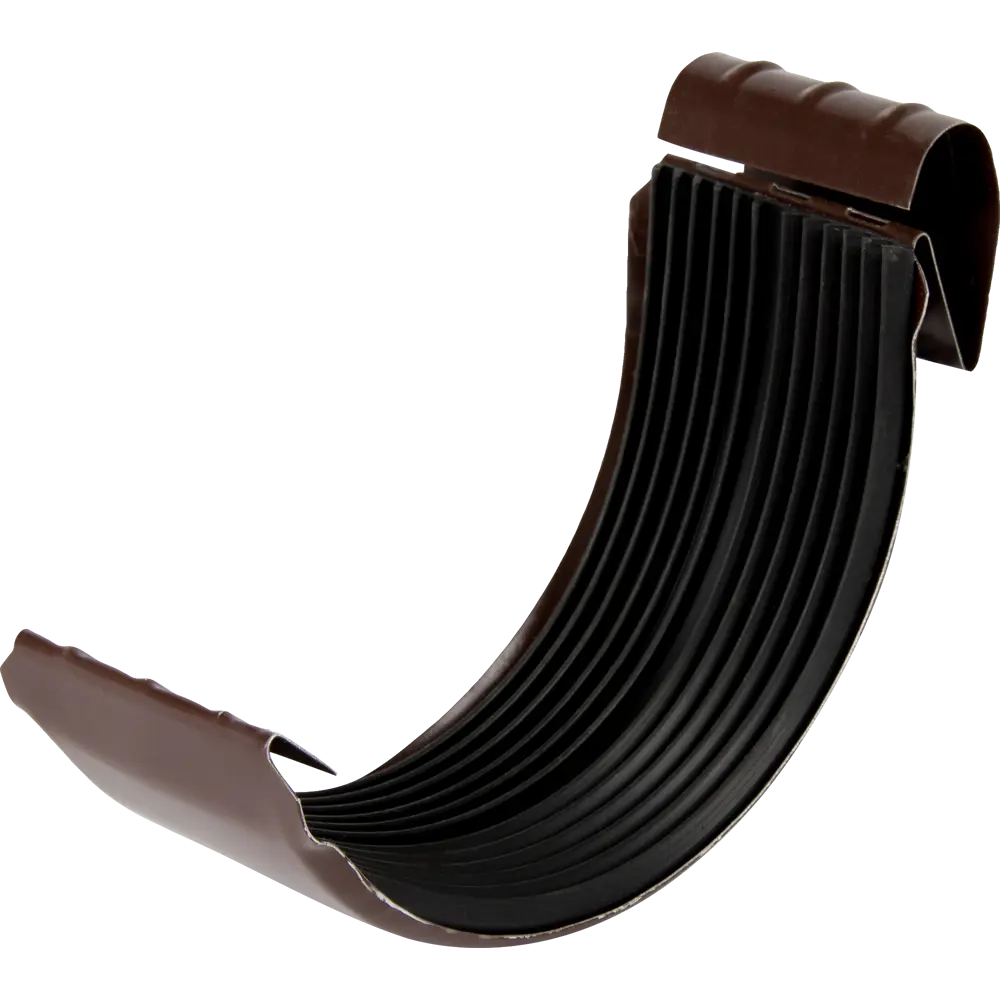 Соединитель для желоба D125 мм цвет коричневый ВЕГА STLM-2162432