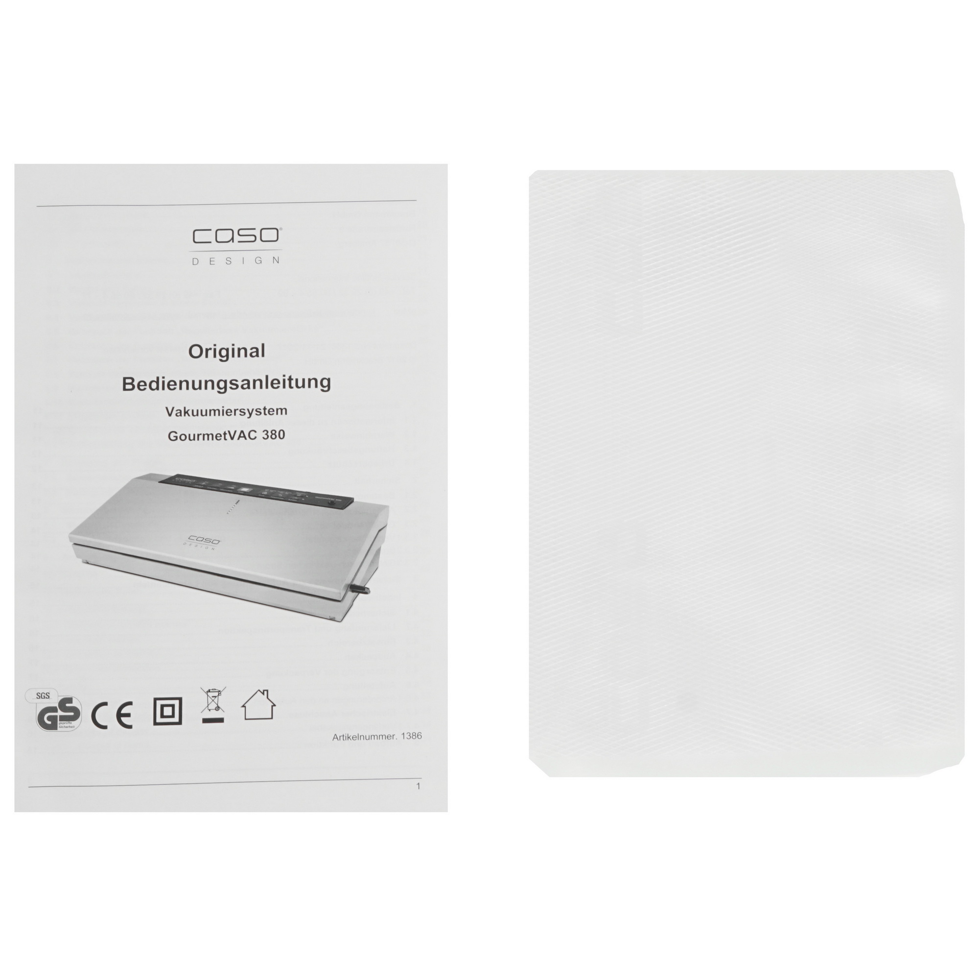 8118928 Вакуумный упаковщик CASO GourmetVAC 380 STDN-0012935 - Вид №6