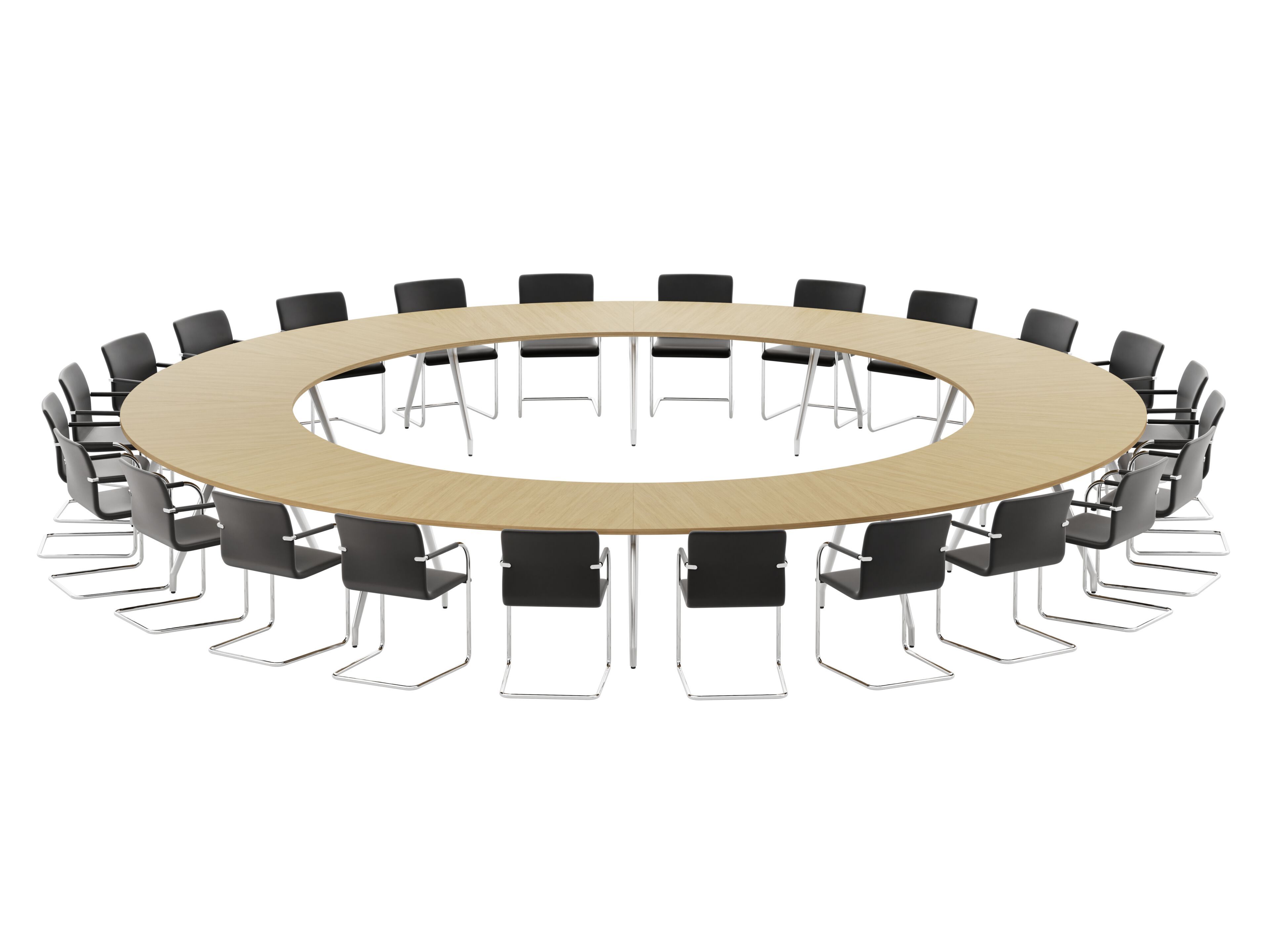 Модульный стол для совещаний из алюминия и дерева THONET 1750 ARCH-00108791 - Вид №2