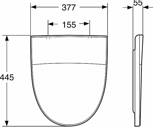 9154211001 Крышка сиденье для унитаза IDO Seven D - Вид №1