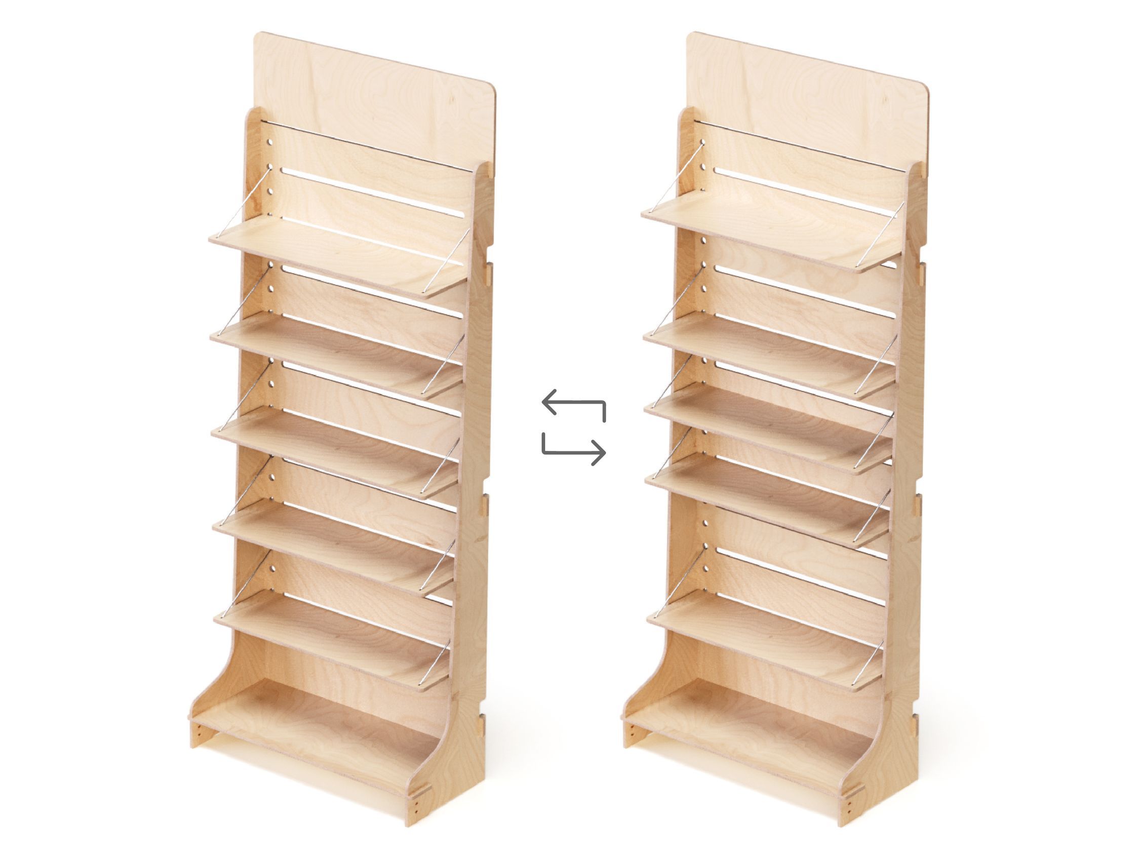 Деревянная напольная стойка дисплея Esposit экспоненты ARCH-00077006 - Вид №3