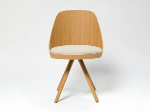 ENEA Кресло на козлах из дуба со встроенной подушкой Kaiak