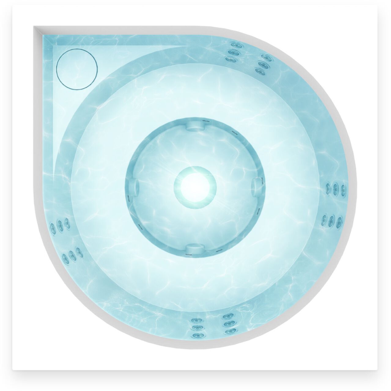 Открытый джакузи акриловые мини-бассейн Drop VUOLLE ARCH-00027102 - Вид №4