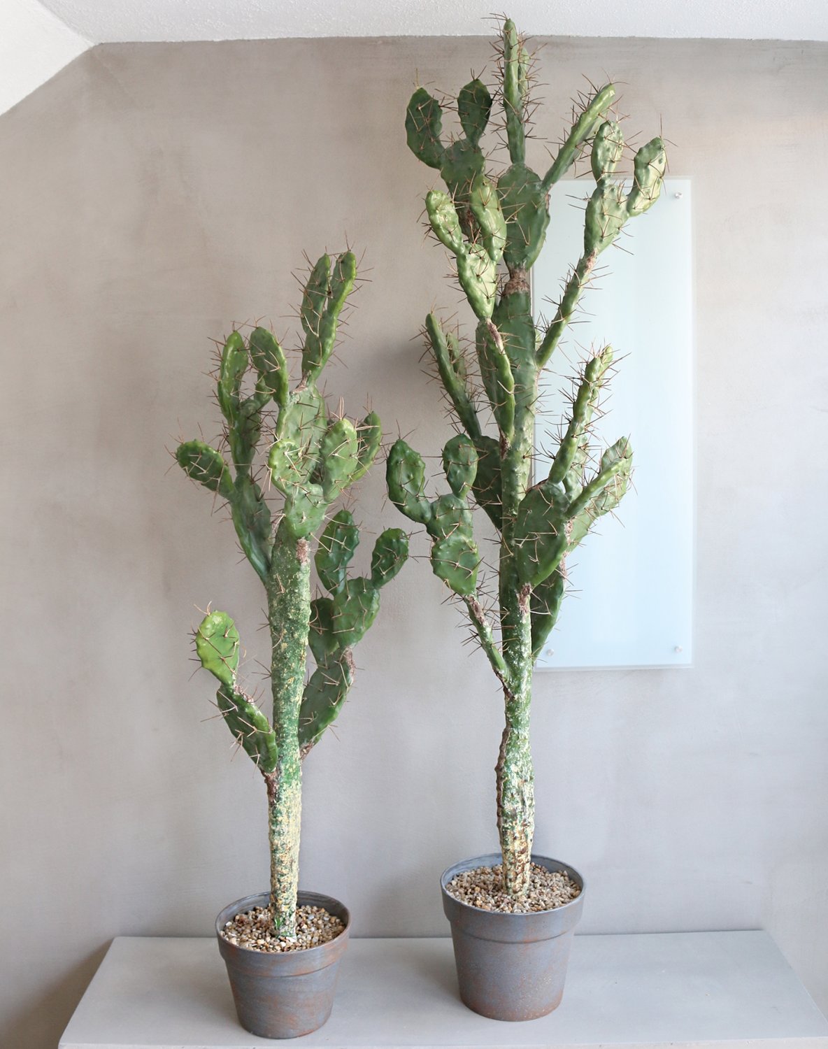 6106 883 a3 Искусственный кактус опунция, горшечная, 130 см, зеленая H-andreas  - Вид №2