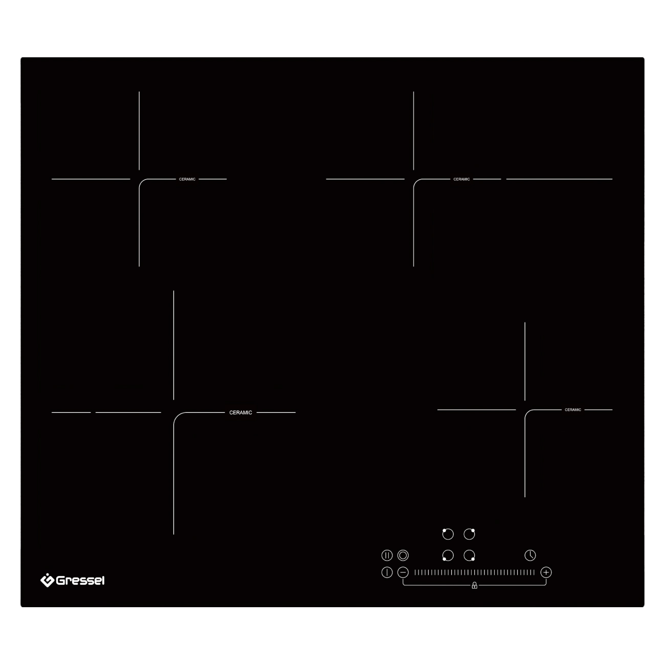 9256867 Электрическая варочная поверхность Gressel RU60D24S77011 STDN-0044786