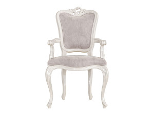 Мягкий бархатный стул с подлокотниками