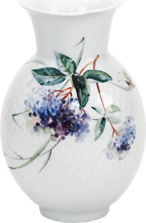 89195 Meissen Ваза 20,5см "Игра волн, рельеф, дикая флора" Фарфор 