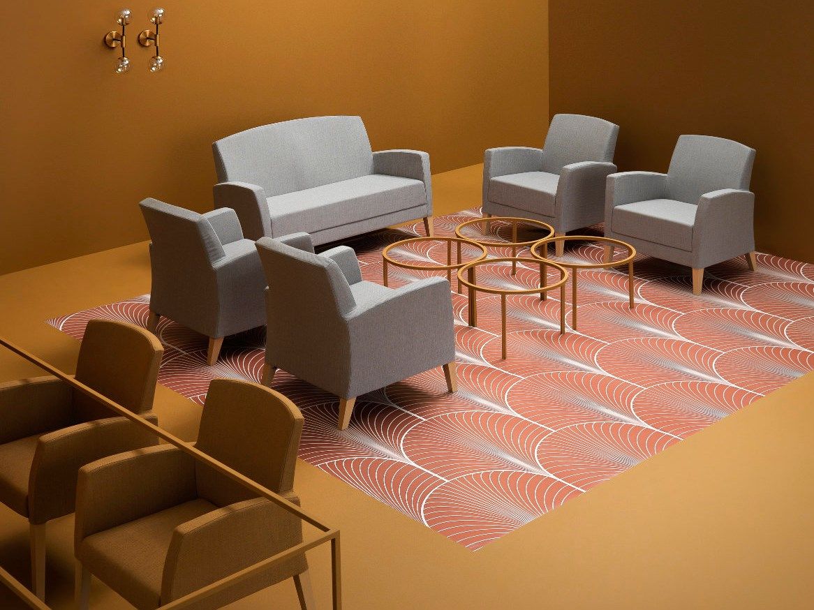 Тканевое кресло с подлокотниками PIAVAL FANDANGO-Contract ARCH-00086849 - Вид №4