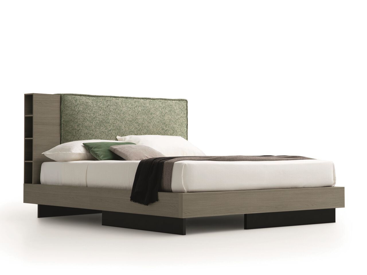 Деревянная двуспальная кровать с изголовьем контейнера Santalucia Mobili PLINIO ARCH-00116229