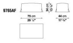 Maxalto Кресло Bergere из ткани с высокой спинкой и подставкой для ног Kalos sun-id-1463398 - Вид №8