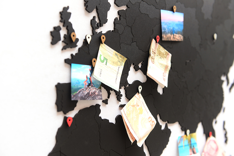 1601-11 new Пазл «карта мира» черная 150х90 см new Mimi  - Вид №4