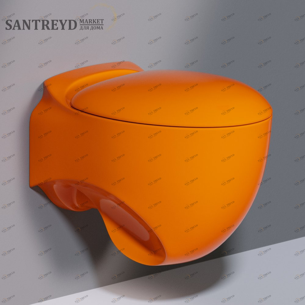 S531T0R0V6.114 Подвесной унитаз настенный Оранжевый A. e T. Italia ACCENT Италия AeT ITALIA