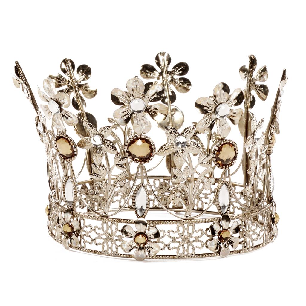 TR 25346 Верхушка корона с драгоценностями, цвет шампань, металл, 16,5 см GOODWILL Santreyd 