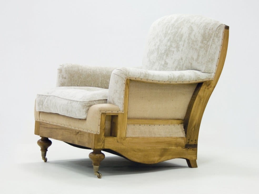 Бархатное кресло с подлокотниками и колесами CREARTE COLLECTIONS Rufus Essence ARCH-00100219