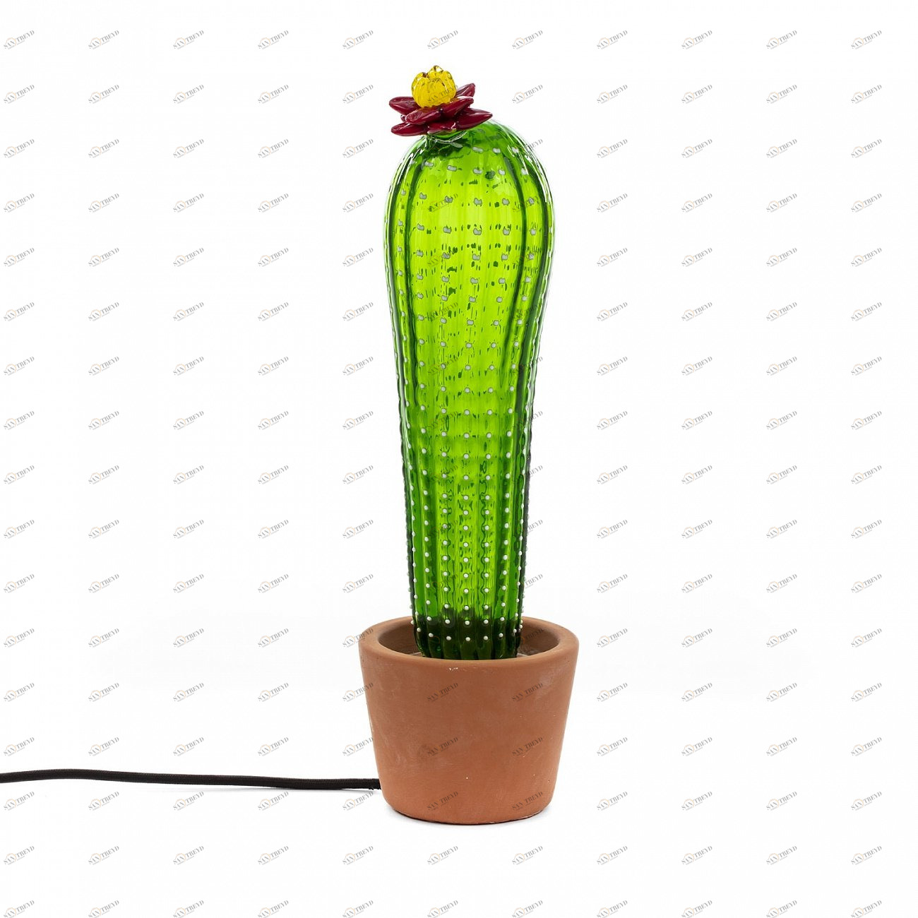 Настольная лампа 44х13см зеленая Desert Sunrise 14692 SELETTI НЕОБЫЧНЫЕ 00-3882468 Зеленый 