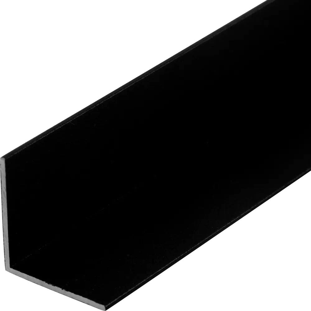 Алюминиевый уголок Santreyd 20x20x1 мм чёрный муар для конструкций 14238343 STLM-0004506