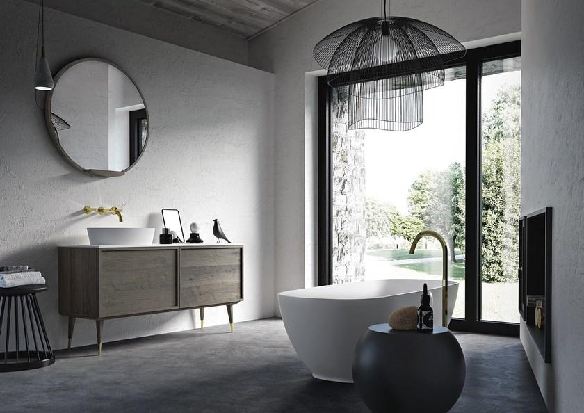 Callesella Arredamenti Зеркало настенное круглое в раме Cocò COCO sun-id-1353077 - Вид №5