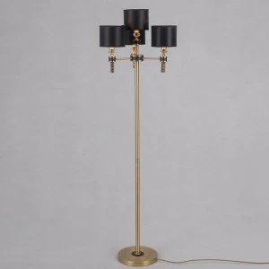 Торшер с абажуром на 4 лампы черный "Севилья" 10459.03.37.04 LUMIEN HALL СЕВИЛЬЯ 00-3948891 Золото;черный