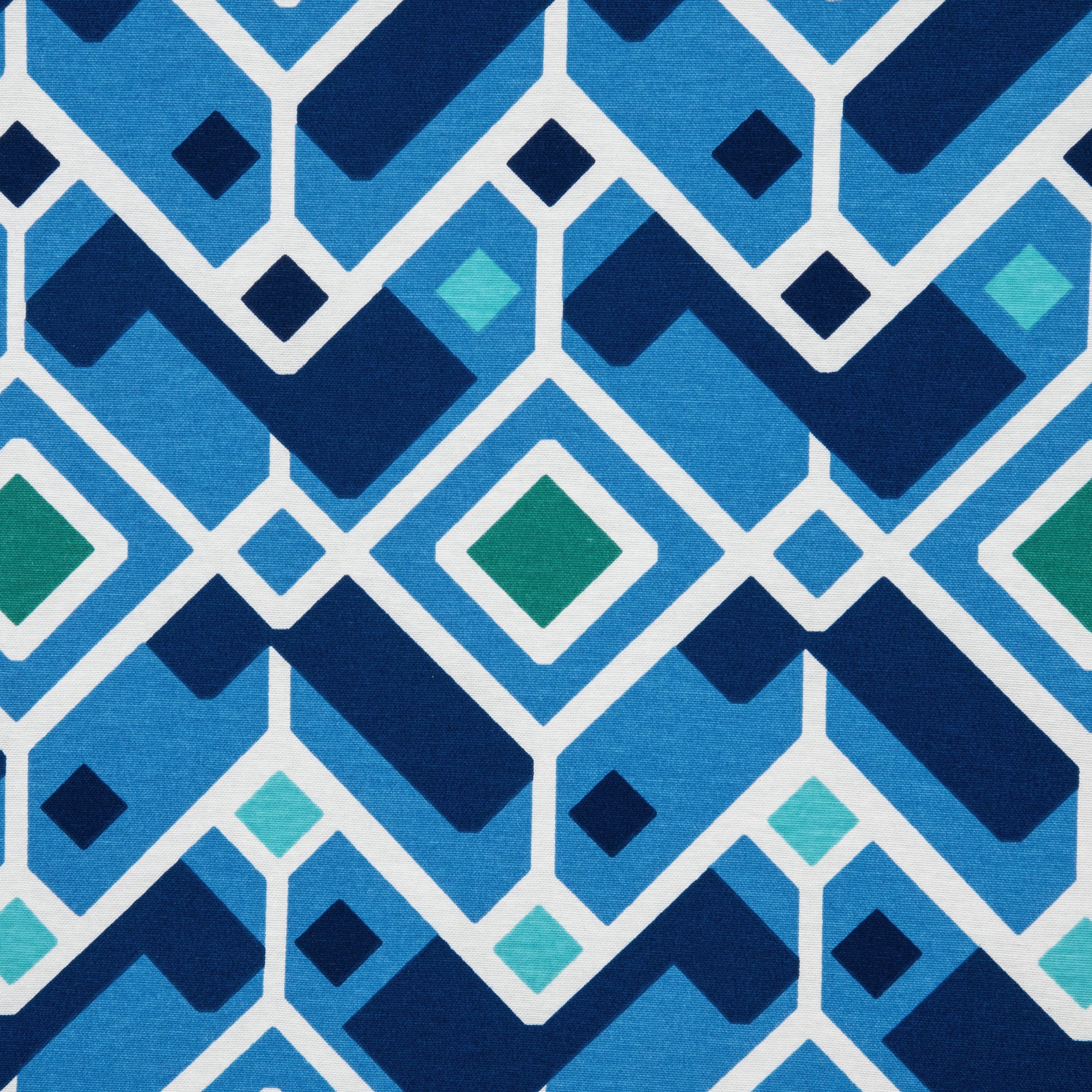 82135883 Штора на ленте «Adelina», 140х260 см, геометрия, цвет синий/голубой Santreyd  - Вид №1