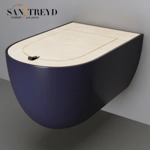 THV00136 Подвесной унитаз настенный Синий ArtCeram TheOne Италия