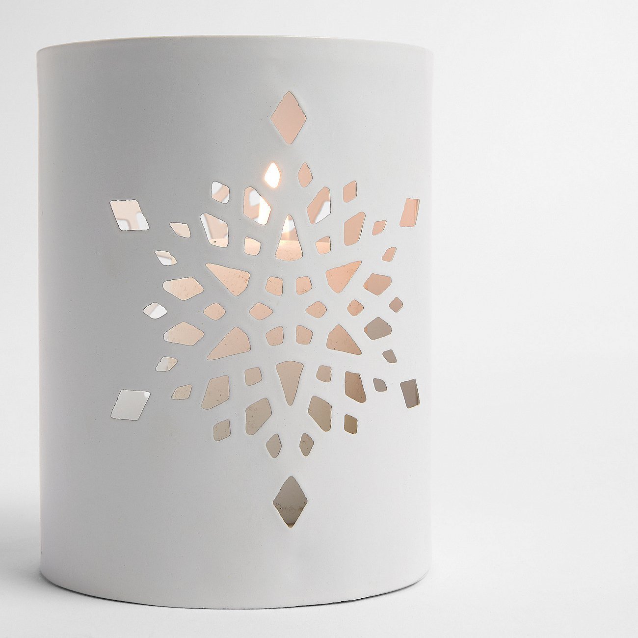 Подсвечник металлический на 1 свечу белый Choppy от La Forma LA FORMA  342979 Белый  - Вид №1