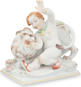 71549 Meissen Фигурка 14см "Знак Зодиака Лев" (Хайнрих Тайн, 1947г.) Фарфор