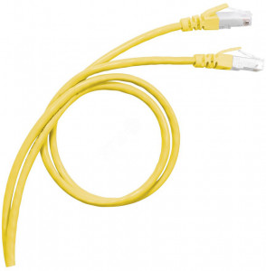 51782 Шнур коммутационный rj 45 - категория 6a - s/ftp - pvc - экранированный - 3 м - желтый Legrand