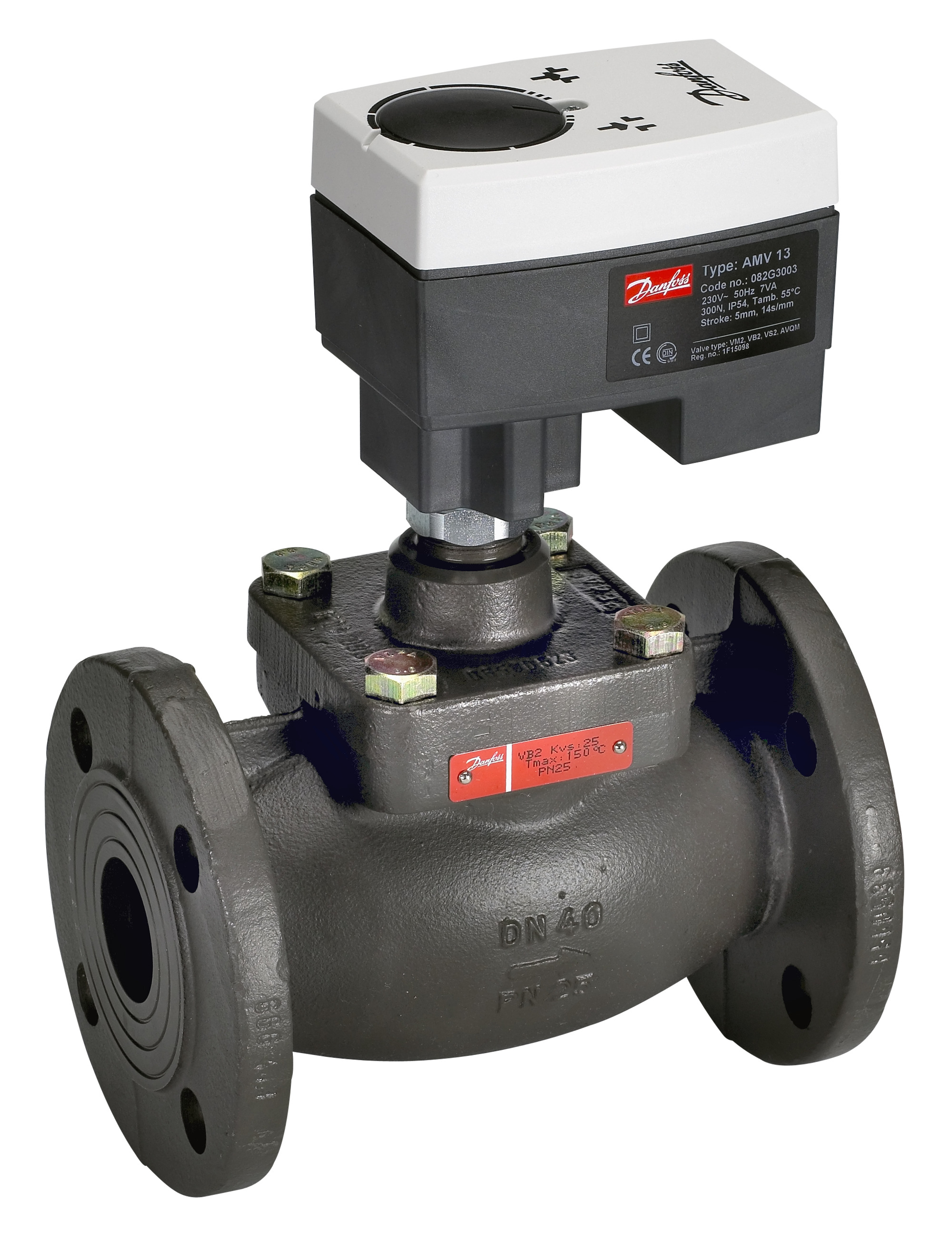 Danfoss Редукторные электроприводы с трехпозиционным управлением Электропривод импульсный AMV 35 230В 082G3021  - Вид №24