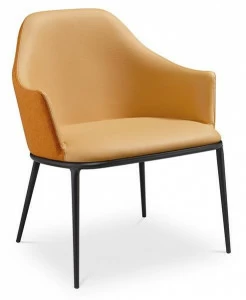 Midj Кресло из ткани с подлокотниками Lea