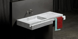 Cut Подвесная раковина настенная прямоугольная Antoniolupi  белая 