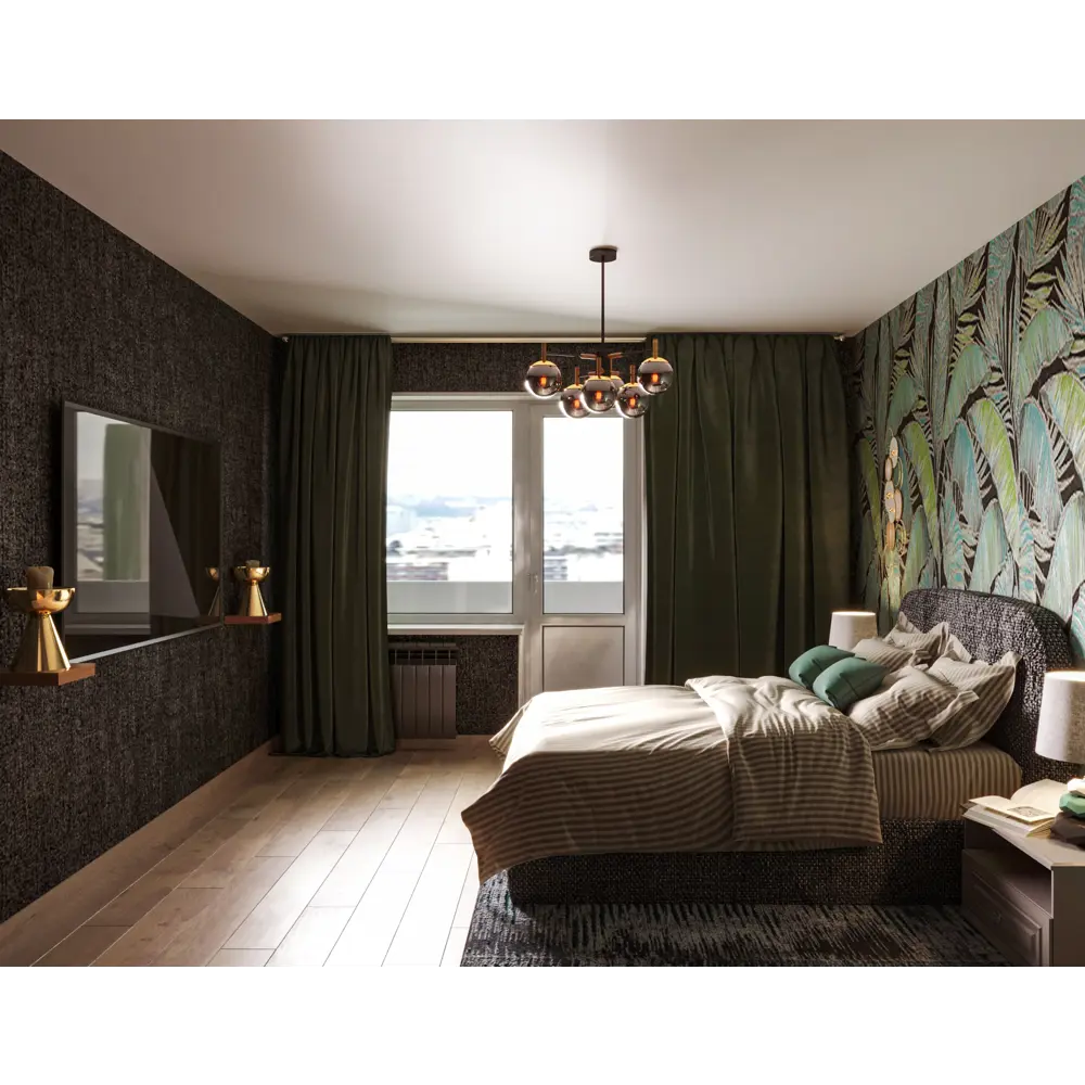 Ваза Гиацинт-2 средняя, цвет золото металлик EVIS STLM-2020077 - Вид №5