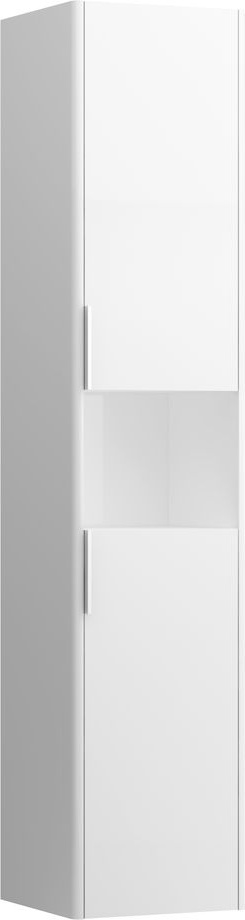 H4026921102611 Шкафчик высокий - правый с двумя дверцами и открытой полкой LAUFEN PRO