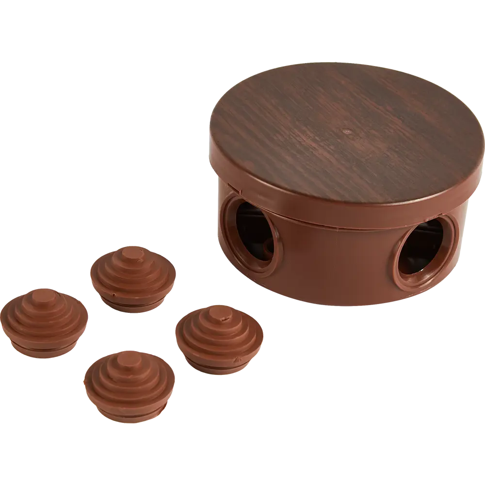 Распределительная коробка TDM открытого типа 85×40 мм в цвете венге 88582212 STLM-1106818 - Вид №1