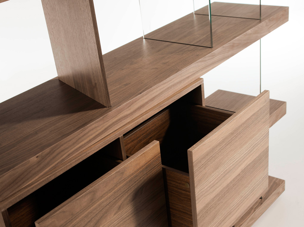 Стеллаж деревянный орех CP1711-F от Angel Cerda ANGEL CERDA  321325 Коричневый  - Вид №5