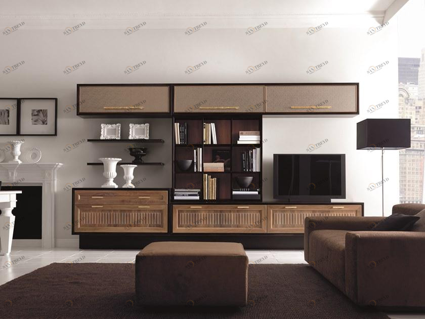 Martini Interiors Стенка для хранения из орехового дерева на заказ Convivio contemporary sun-id-1349202