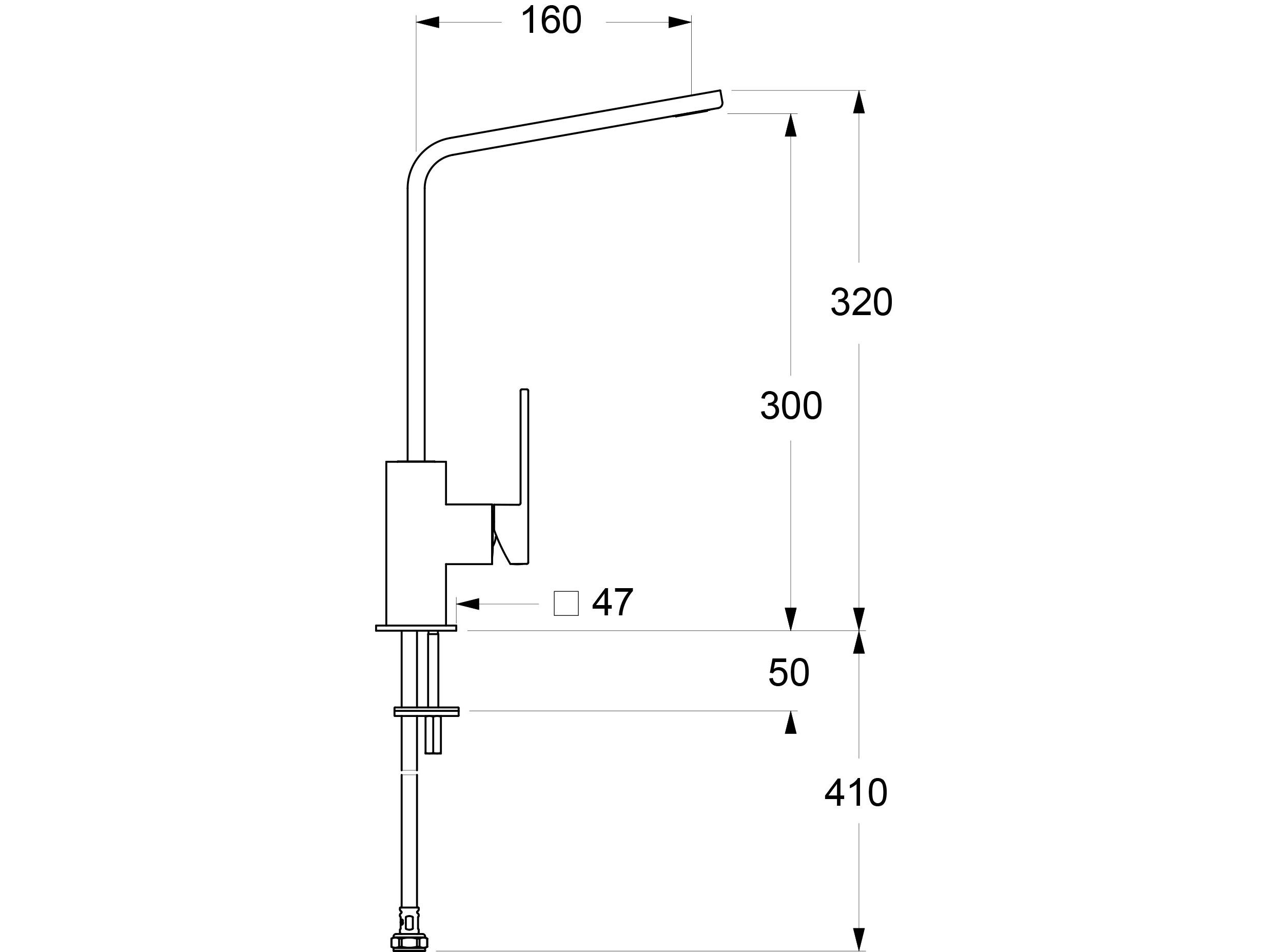 Однорычажный смеситель для кухни с поворотным изливом GUGLIELMI RUBINETTERIE G &amp ARCH-00103473 - Вид №3