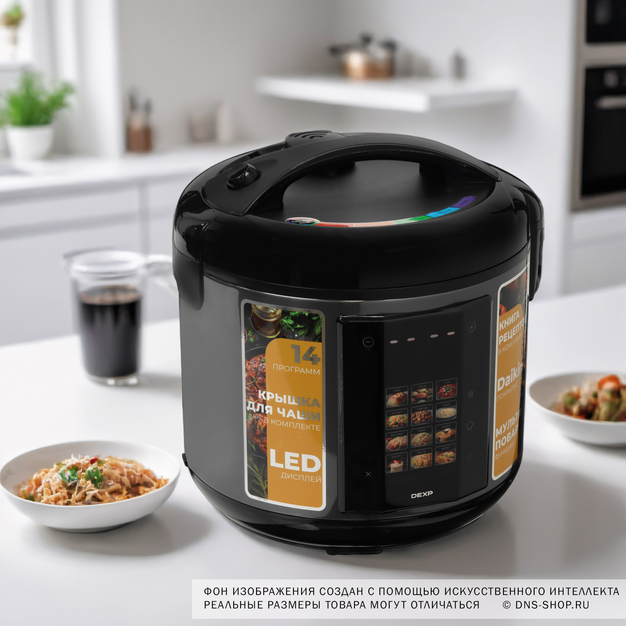 9070217 Мультиварка DEXP DMC-865S черный STDN-0059168 - Вид №13