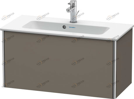 XS406609090 Тумбочка подвесная компакт XSquare #XS4066 810 x 388 мм Фланелево-серый шелковисто-матовый лак Duravit