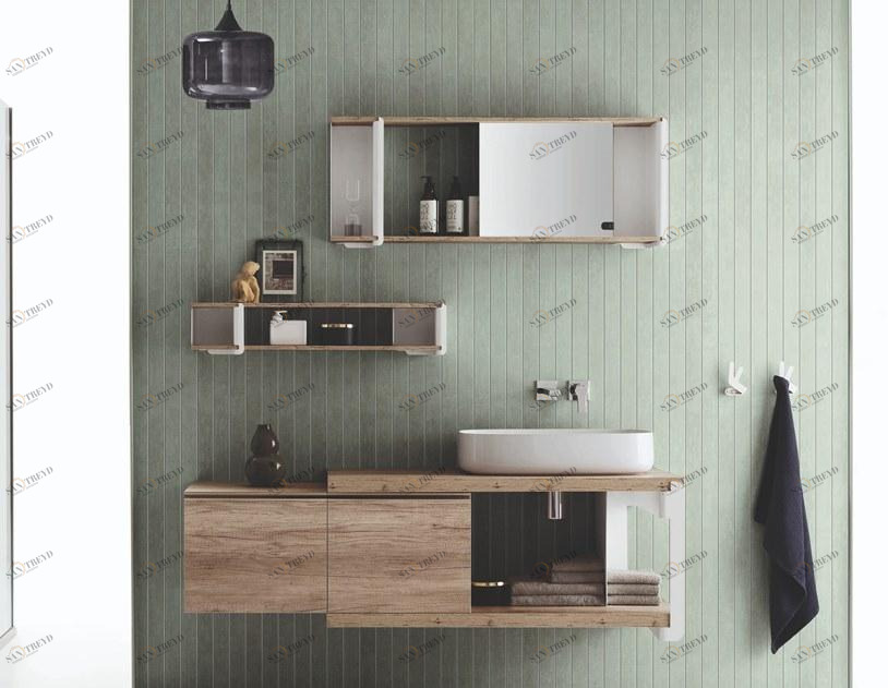 ARBLU Подвесная тумба под умывальник с ящиками Tulip sun-id-1386808