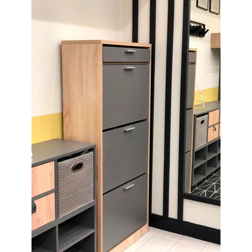 Каркас закрытой обувницы 63x144x30 см ЛДСП цвет дуб сонома 18160774 STLM-2125458 Santreyd  - Вид №6