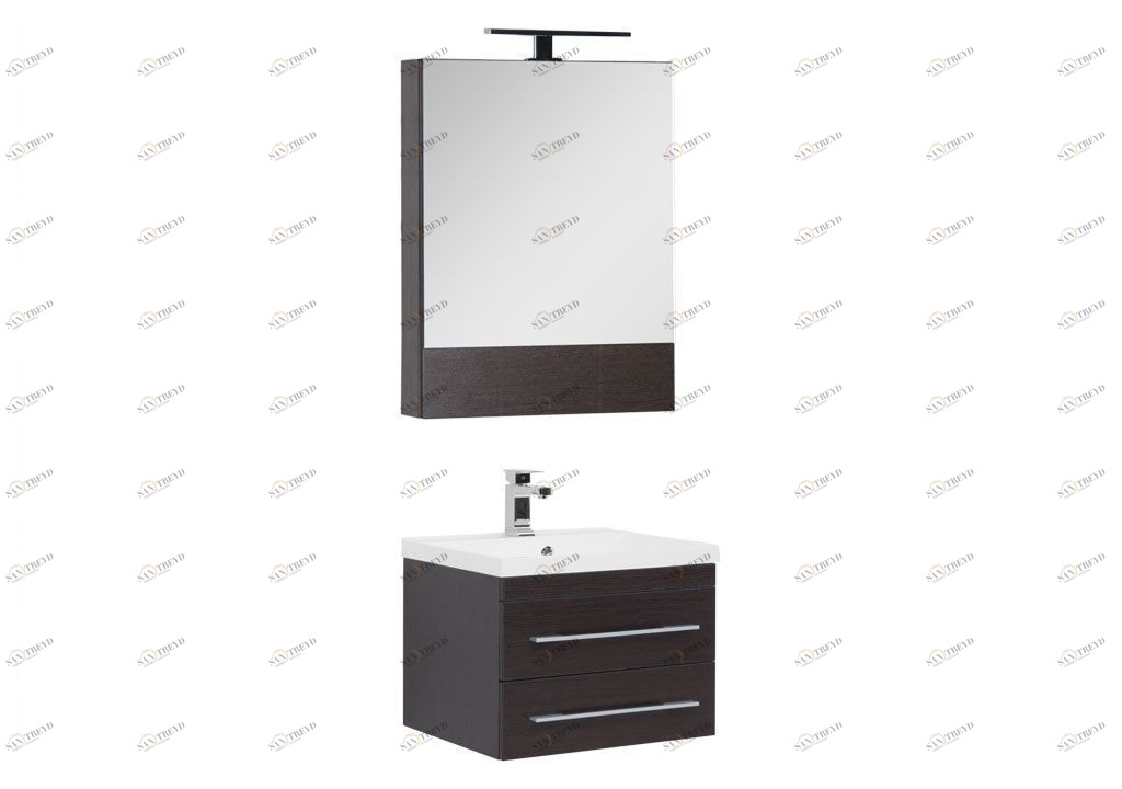 Комплект мебели для ванной Aquanet Нота NEW 58 венге (камерино) 00230292