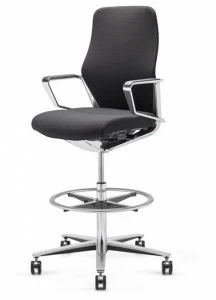 ZÜCO Рабочий стул поворотный из ткани с подставкой для ног Signo Sg 502