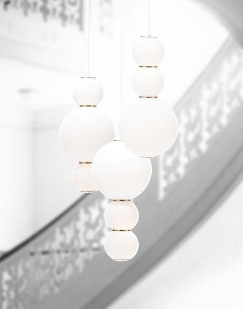Formagenda Светодиодная подвесная лампа из сатинированного стекла Pearls sun-id-1476431 - Вид №5