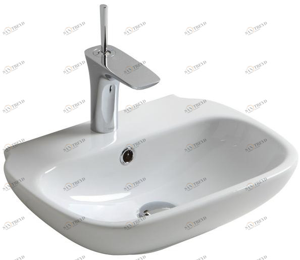 Cle4345101 Подвесная раковина настенная овальная Olympia Ceramica CLEAR белая