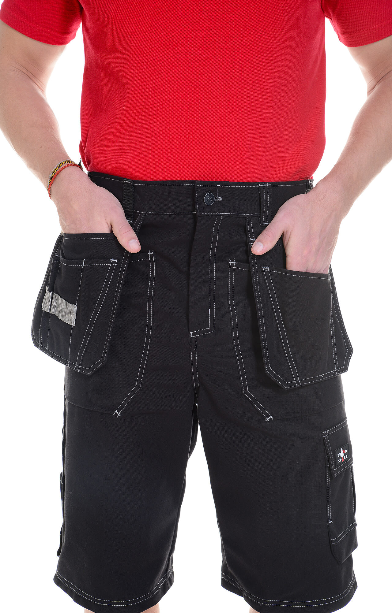 62887 Шорты  черные Union Space  Летняя спецодежда  размер 60-62/182-188  - Вид №8