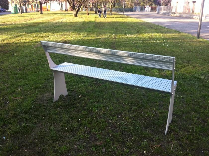 ALUSCALAE Лежащая алюминиевая скамья со спинкой sun-id-1434476 - Вид №3