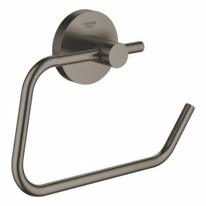 Держатель для туалетной бумаги без крышки GROHE Essentials, тёмный графит матовый (40689AL1)