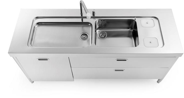 L190 Накладная раковина на столешницу  овальная ALPES-INOX Liberi in cucina - Вид №1