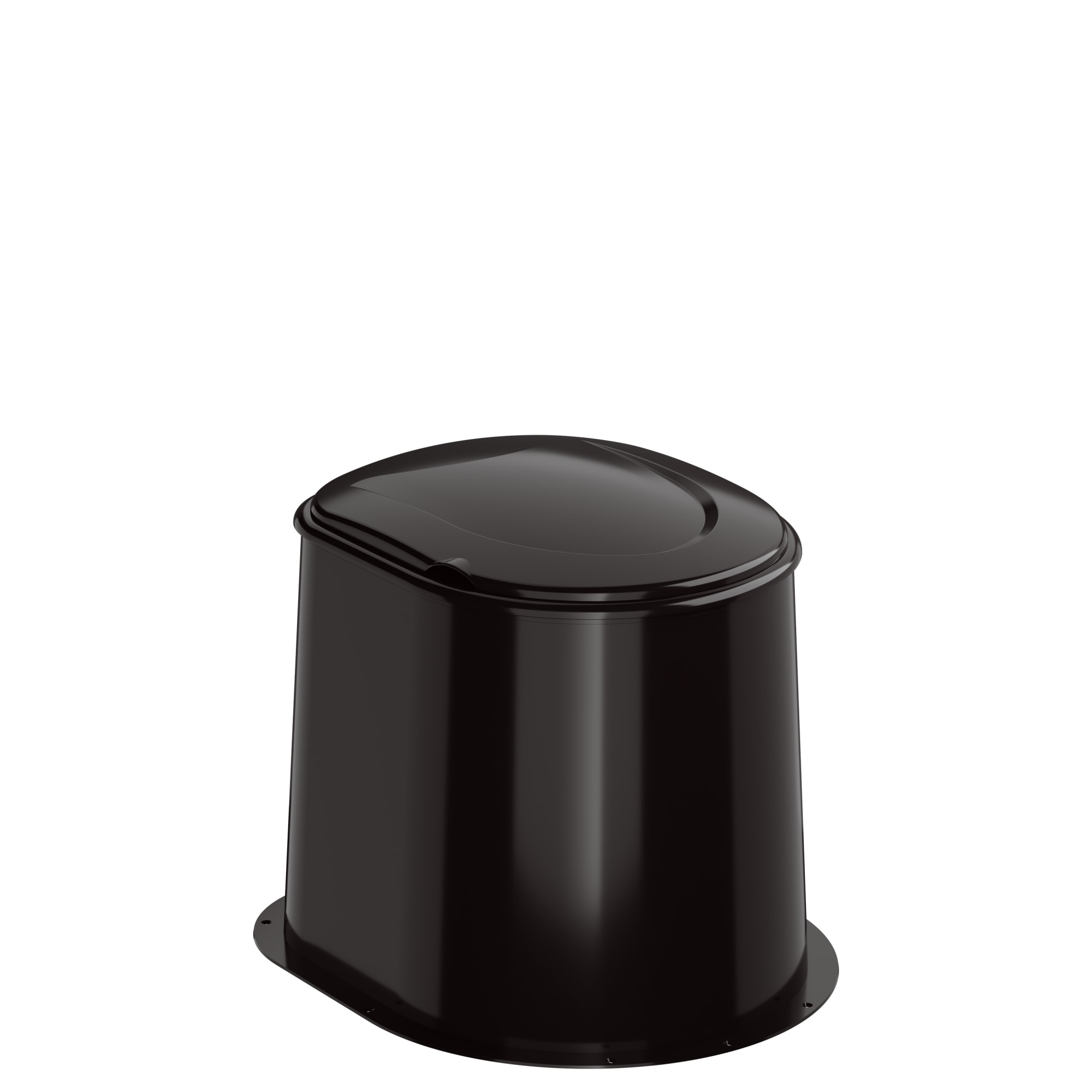 86734124 Туалет дачный Альтернатива Эконом, 47x55.3x47 см, полипропилен, цвет черный Santreyd  - Вид №1